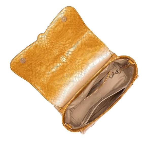 NET Brahmin Ingrid- Canary POR DO SOL Ombré Blend- Natural Yellow Cream Satchel - Picture 4 of 12